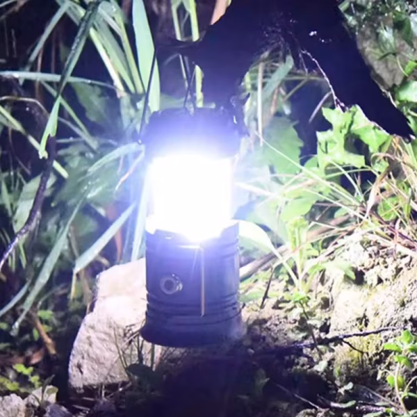 Solar Multifunctional Handheld Camping Lamp Tent Lamp LED Portable Flashlight Portable Waterproof Emergency Powered Work Light - Image 4