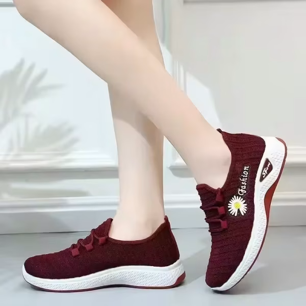 Adult sneakers, women's light running shoes, net shoes, comfortable soft soled sneakers, women's breathable casual single shoes - Image 3