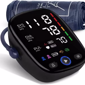 Kingclinic Blood Pressure Monitor Upper Arm Automatic BP Cuff Machine with LED Display for Home Use Health Care