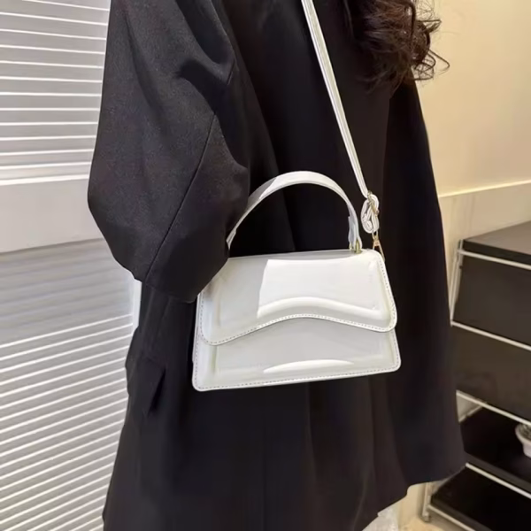 New Fashion Sling Shoulder Bag Trend PU Leather Messenger Handbags Solid Color Leisure Stylish Crossbody Bags For Women Girls - Image 3
