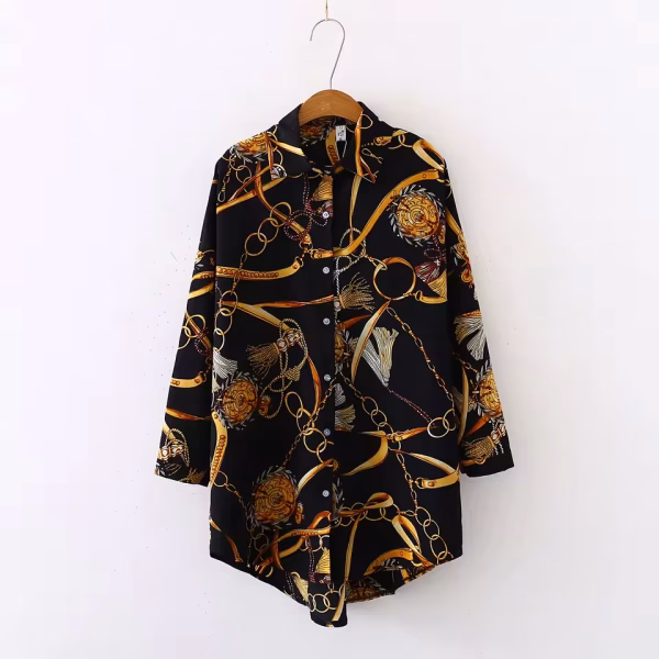 2025 Fashion Women Shirts Vintage Button Tees Blouse Sexy Big Large Top Loose Casual Tops Cardigan - Image 3