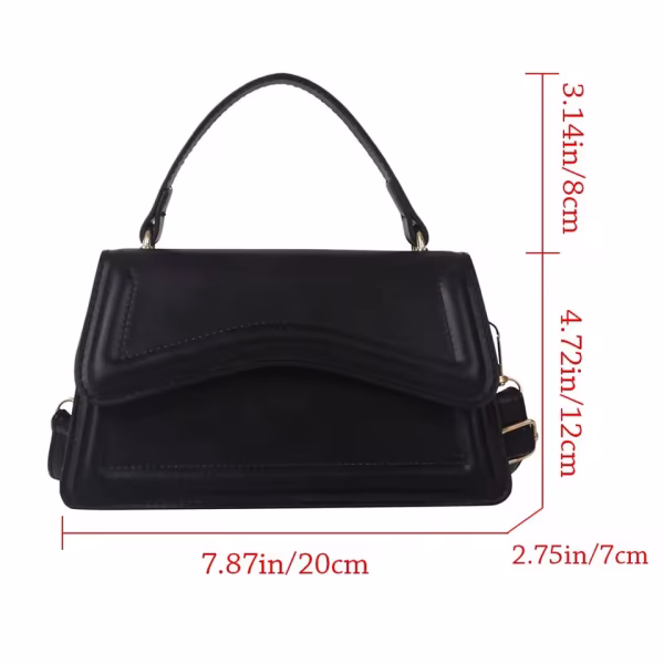 New Fashion Sling Shoulder Bag Trend PU Leather Messenger Handbags Solid Color Leisure Stylish Crossbody Bags For Women Girls - Image 4