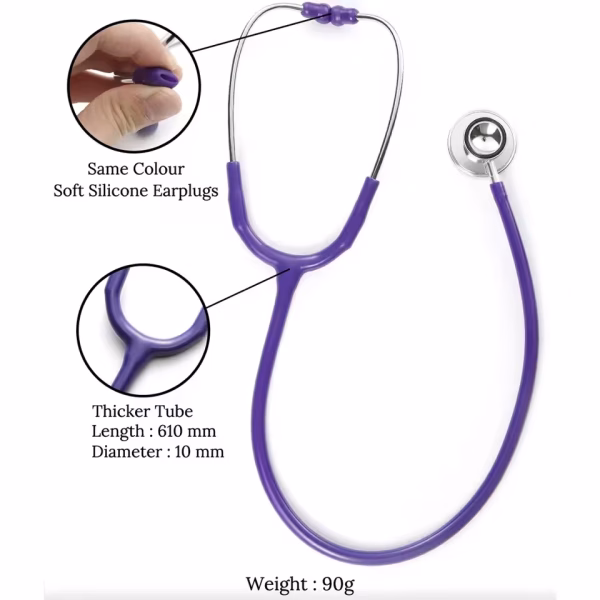 Deluxe Professional Dual Head Stethoscope Medical Doctor Stethoscope Doctor Cardiology Stethoscope Vet Medical Device instrument - Image 2