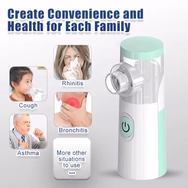 Medical Nebulizer Machine Asthma Inhaler Mini Handheld Automizer Children Adult Kid Steam Inhale Home Nebulizer Health Care