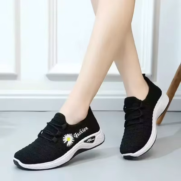 Adult sneakers, women's light running shoes, net shoes, comfortable soft soled sneakers, women's breathable casual single shoes - Image 6