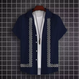 Summer Men's Shirt Summer Casual Fashion Short Sleeved Shirt Men Loose Breathable Hawaiian Shirt Man Casual Men's Clothing Top