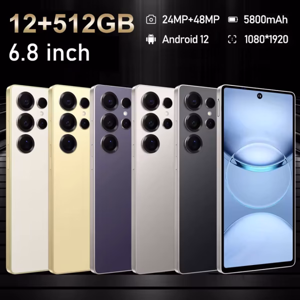 FUFFI S25 Pro Smartphone 5G Cellphones Android 12,6.8 inch Screen,12+512GB,24+48MP Mobile phone 5800mAh Google Play Store,Phone - Image 4