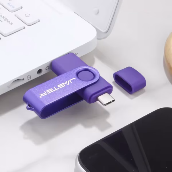 TYPE-C USB Flash Drive 128GB Real Capacity Pen Drive 64GB Free Key Chain Memory Stick Creative Business Gift Red U Disk Blue 32G - Image 2