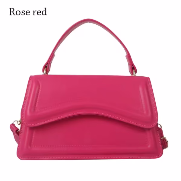 New Fashion Sling Shoulder Bag Trend PU Leather Messenger Handbags Solid Color Leisure Stylish Crossbody Bags For Women Girls - Image 8
