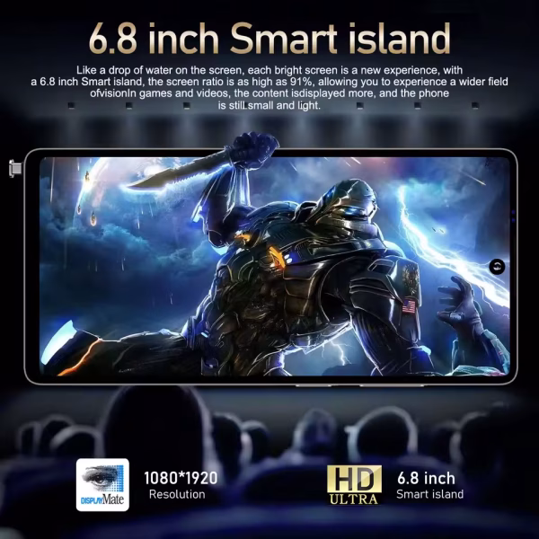 FUFFI S25 Pro Smartphone 5G Cellphones Android 12,6.8 inch Screen,12+512GB,24+48MP Mobile phone 5800mAh Google Play Store,Phone - Image 5