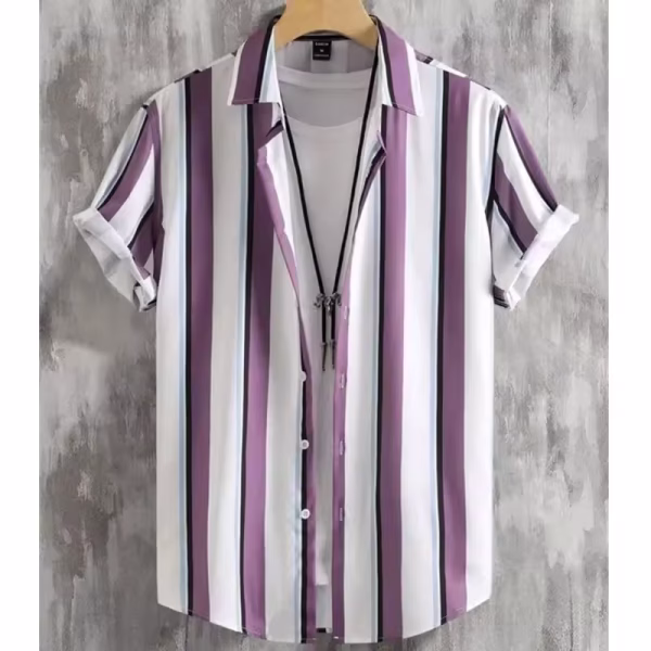Summer Men's Shirt Summer Casual Fashion Short Sleeved Shirt Men Loose Breathable Hawaiian Shirt Man Casual Men's Clothing Top - Image 6