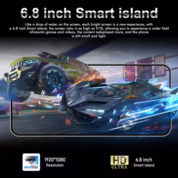 Global Version I16 Pro Max Smartphones Cellphones Android 14,6.8 inch Screen,12+512GB,13+24MP,Mobile phone,6800mAh Phone 5G - Image 7